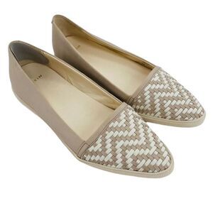 AERIN Daniela Woven Leather Pointed toe Flats